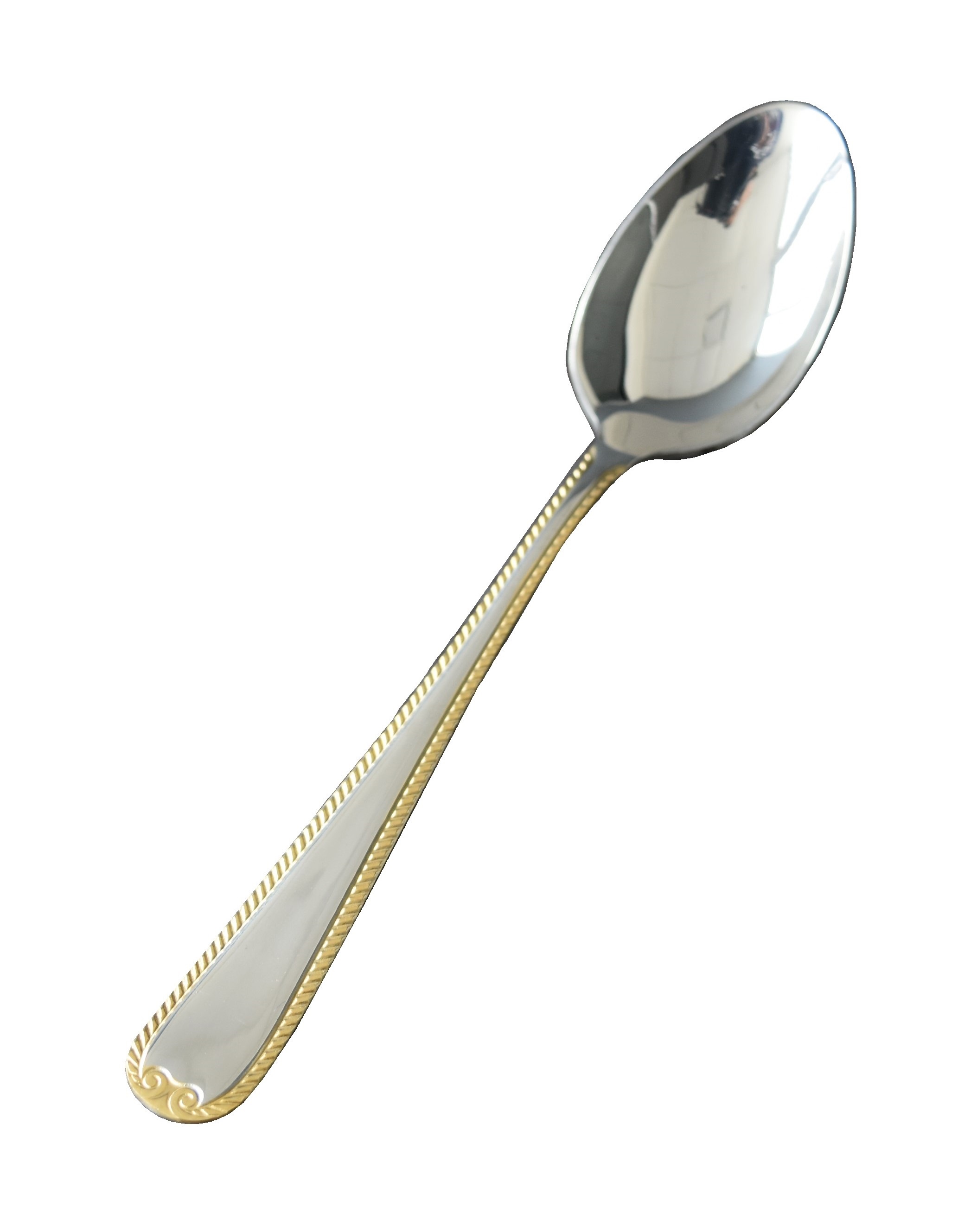4 Pk Dessert Spoon / Gold