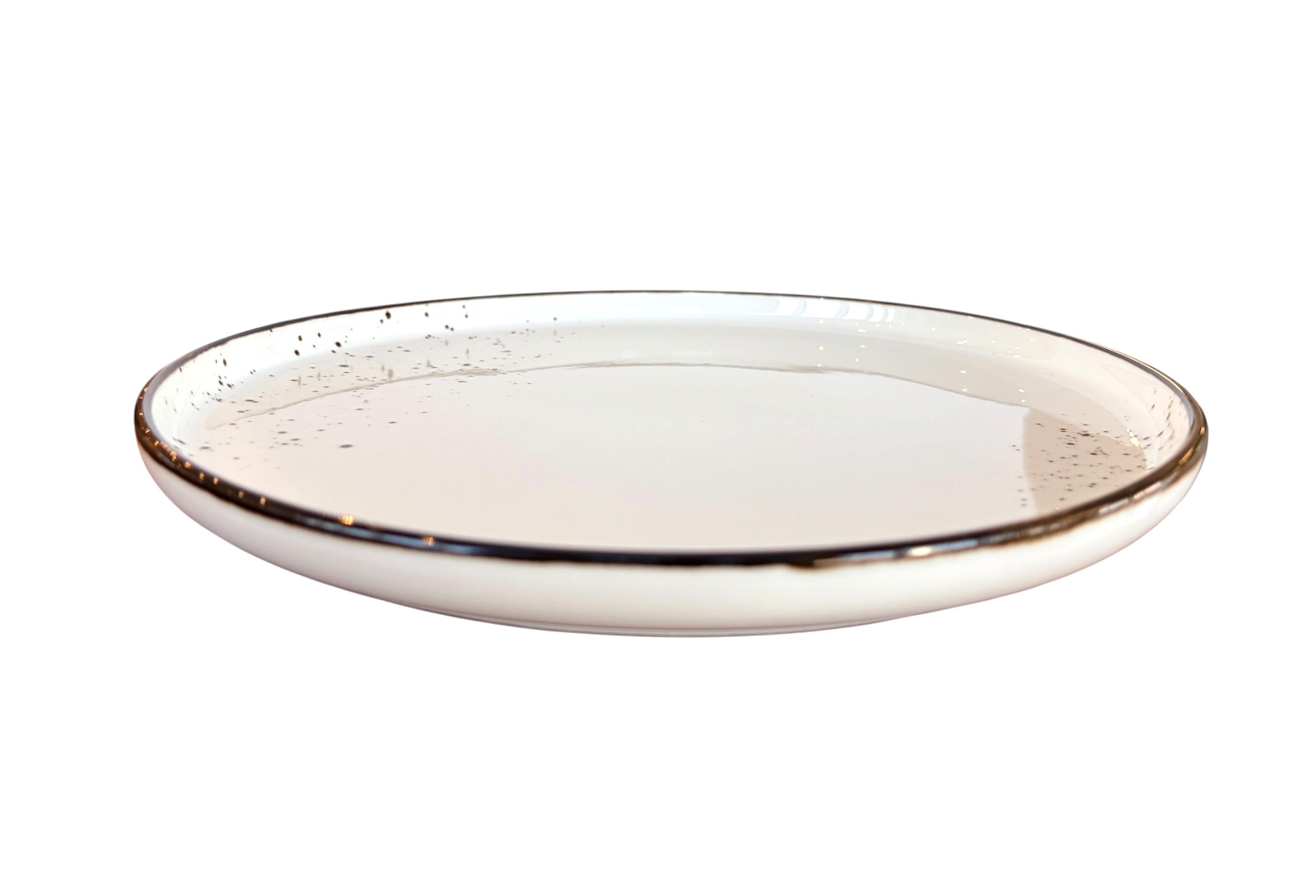 "Terra" 10" Round plate Dap-Charcoal