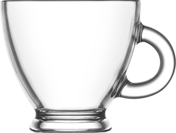 6 PK 7.5 Oz Glass Cup