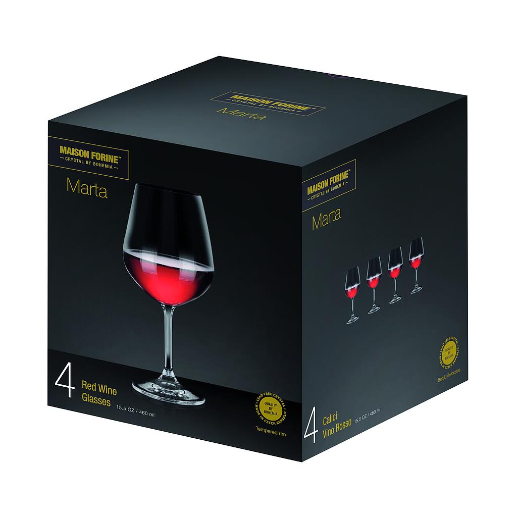 Marta Crystalline 460 Ml Wine Glass 4 Pk