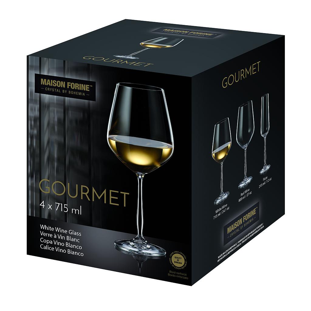 Gourmet Crystalline 715 Ml Wine Glass 4 Pk