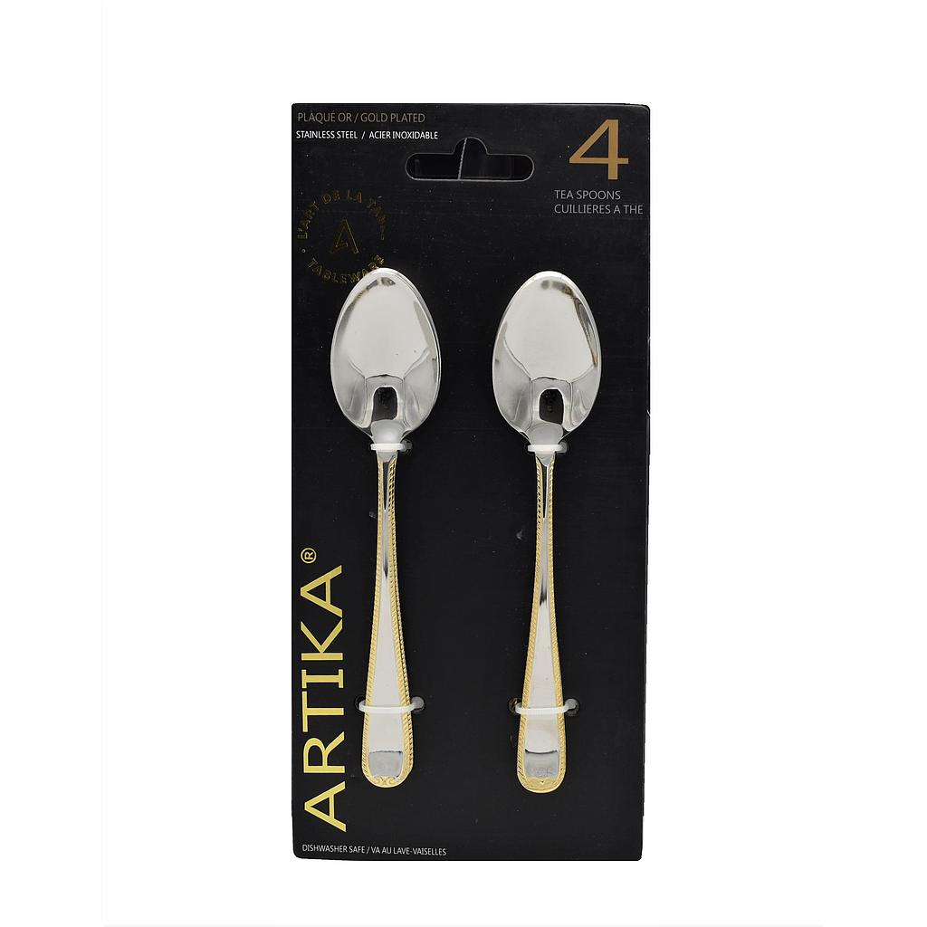 Artika 4 Pk Tea Spoon / Gold