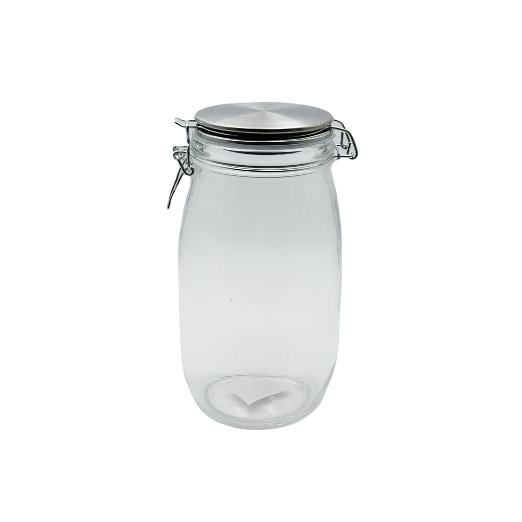 Glass Jar With Metal Cover 1.4 L🚩PROMOTION