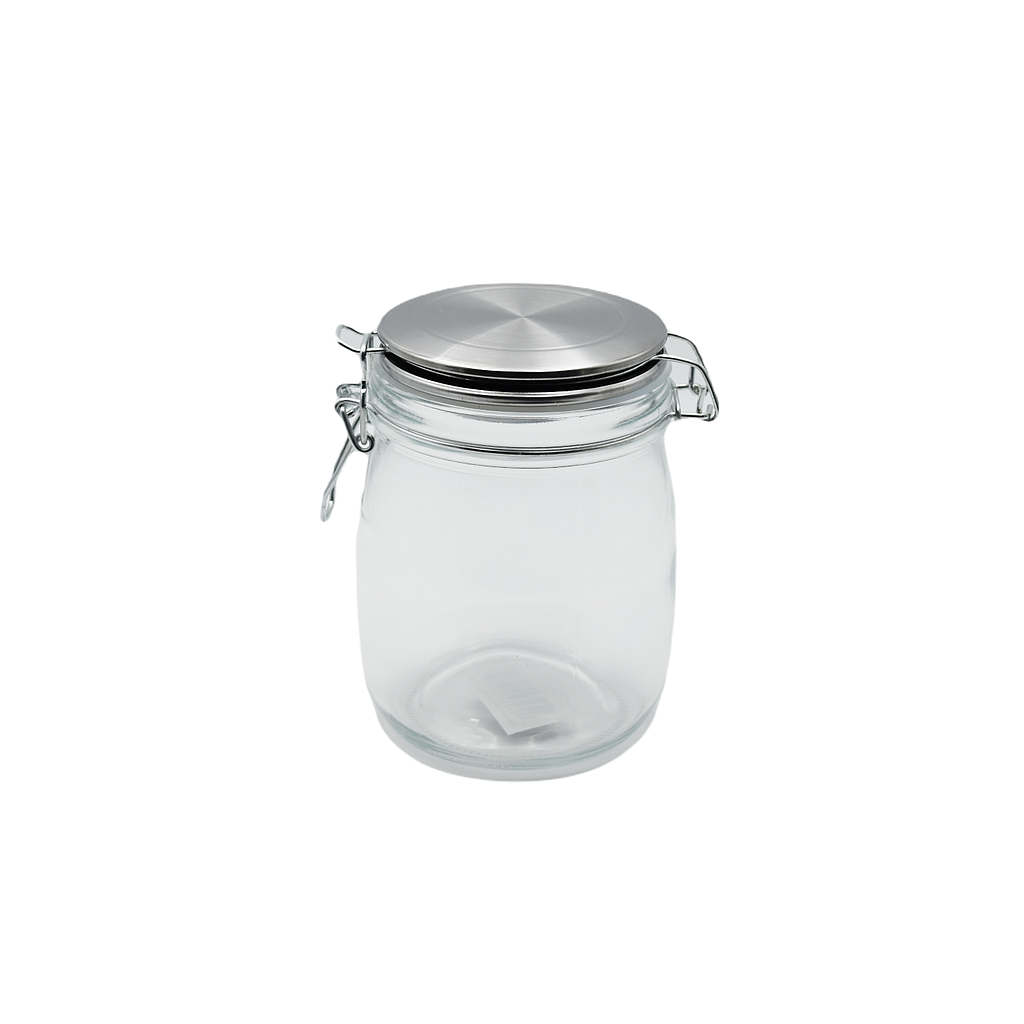 Glass Jar With Metal Lid 800 Ml