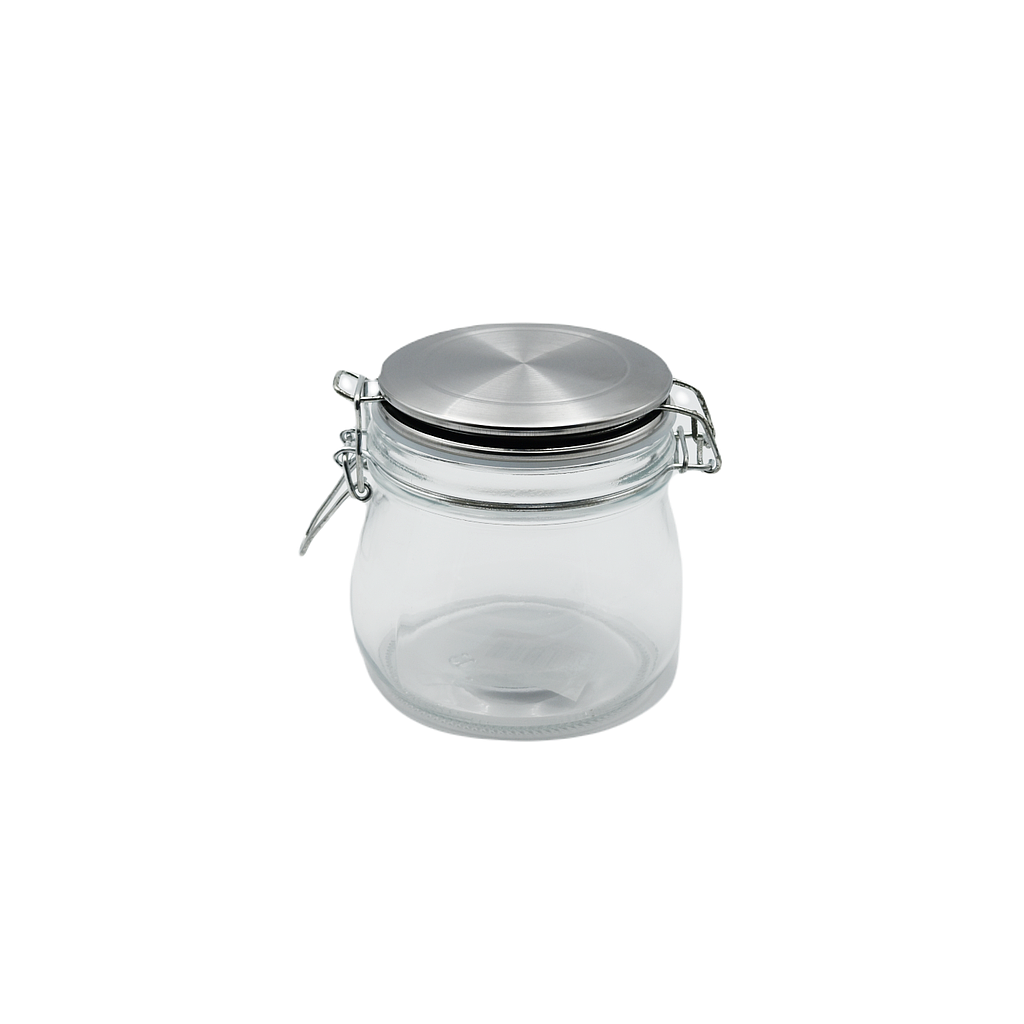 Glass Jar With Metal Lid 500 Ml
