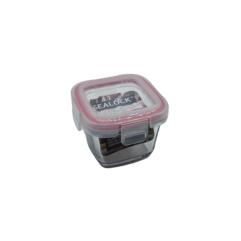 Sealock 160 Ml Square Glass Container/ Airtight Lid