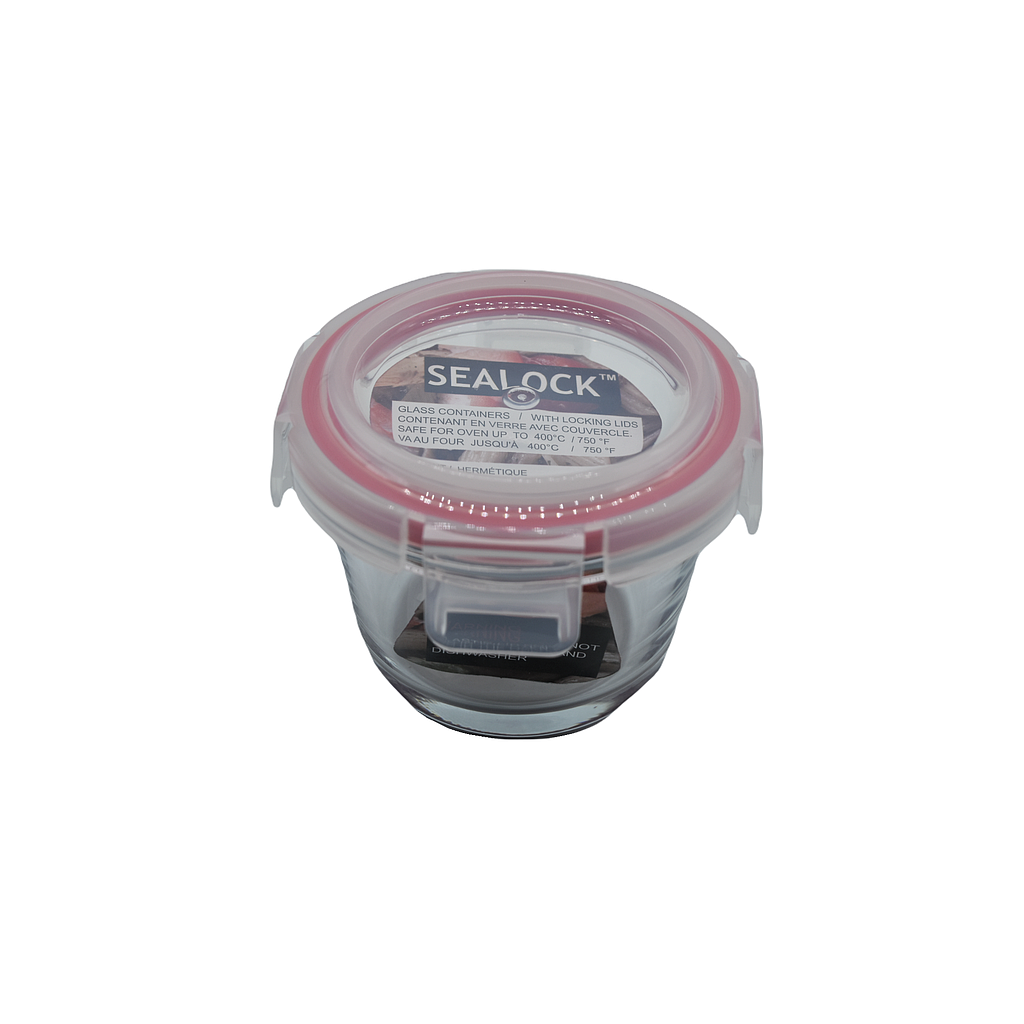 Sealock 130 Ml Round Glass Container/ Airtight Lid