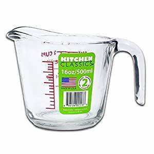 K C 500 Ml Glass Measuring Cup ( 16Oz)