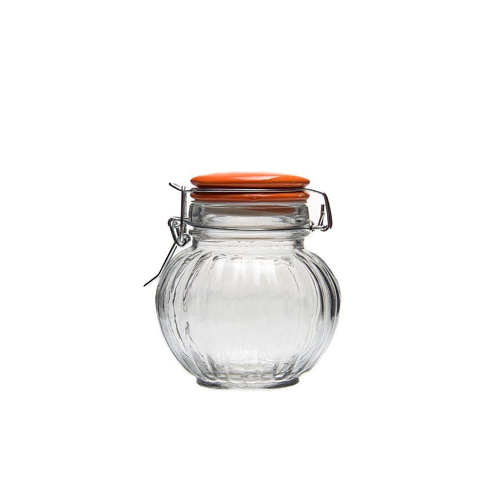 Color Clip Glass Jar ( 325 Ml )