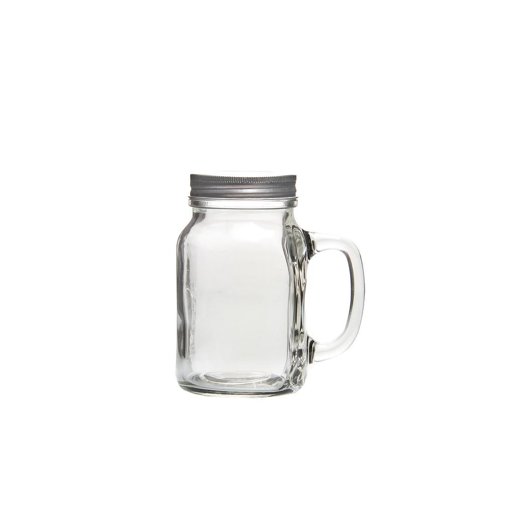 Mason Jar With Cover ( 600 Ml )