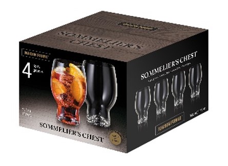 4 Verres En Cristallin Sommelier's Chest 500 Ml