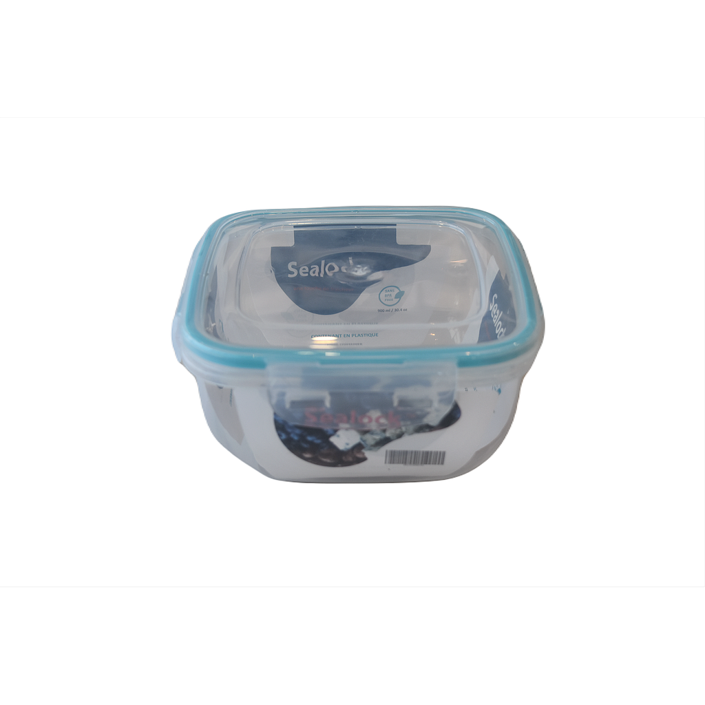 Conteneur De Rangement Carré En Plastique Sealock 900 Ml 