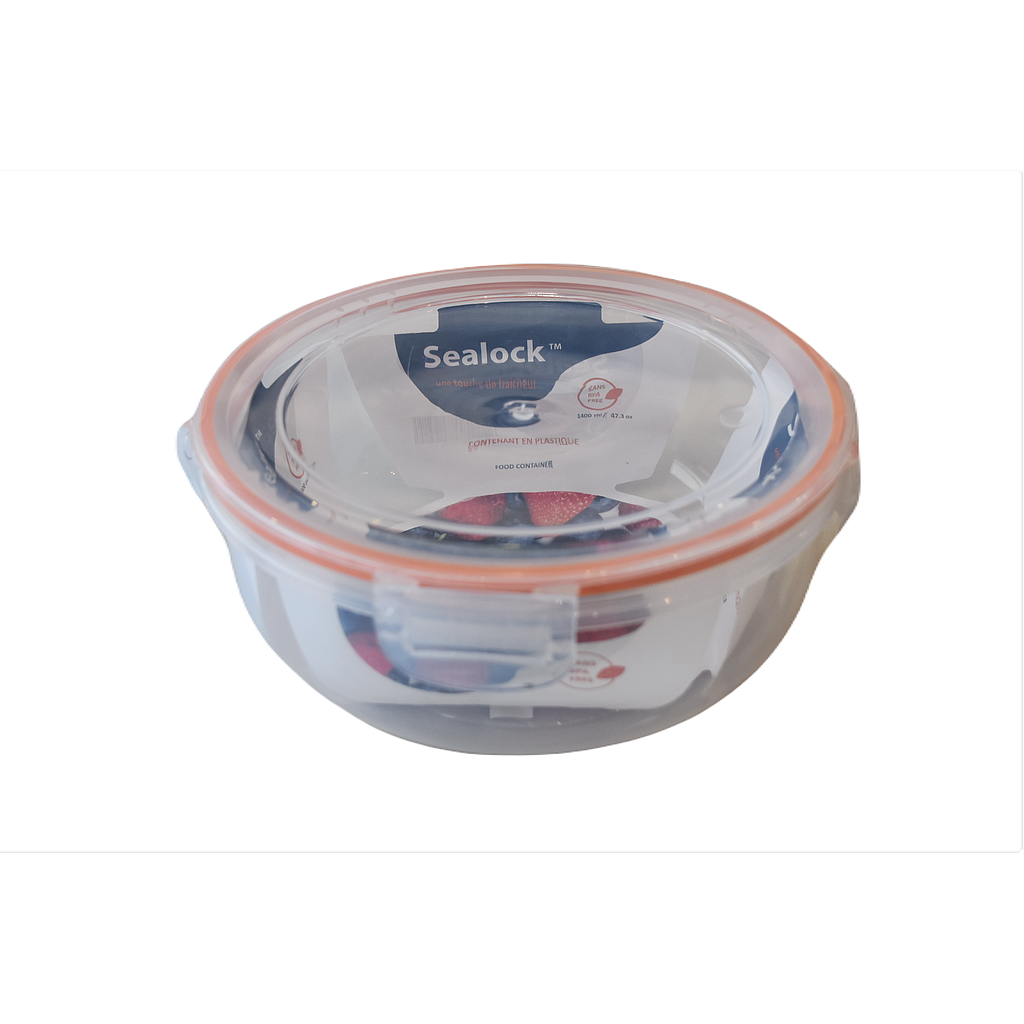 Sealock 1.4 L Round Plastic Storage Container