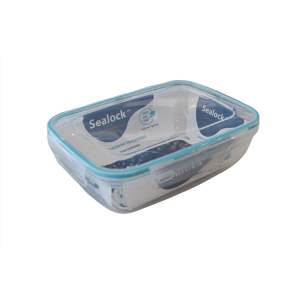 Conteneur De Rangement Rectangulaire En Plastique Sealock 1.8 L