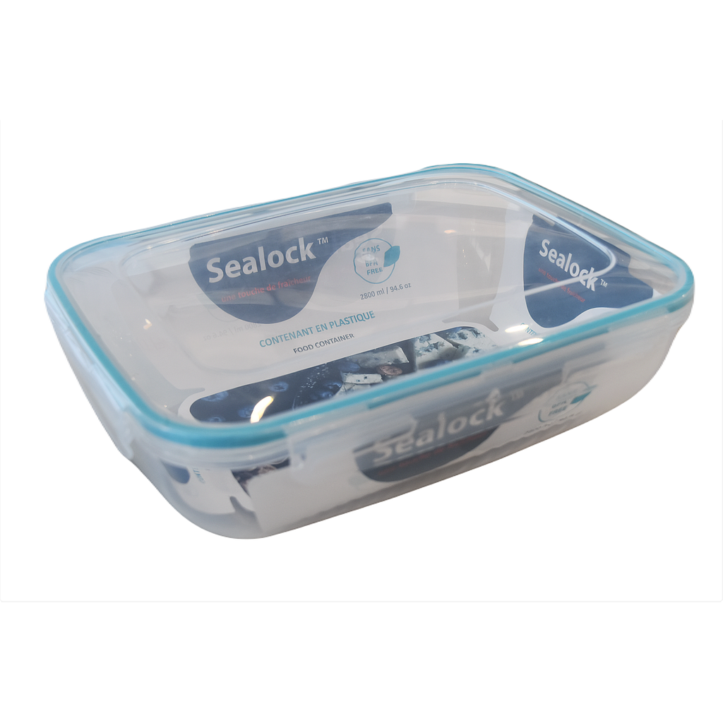Sealock 2.8 L Rectangular Plastic Storage Container