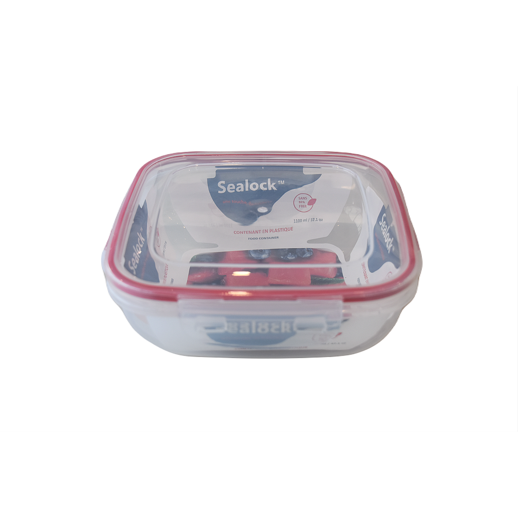 Sealock 1.1 L Square Plastic Storage Container