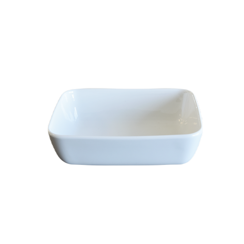 Plat de cuisson blanc