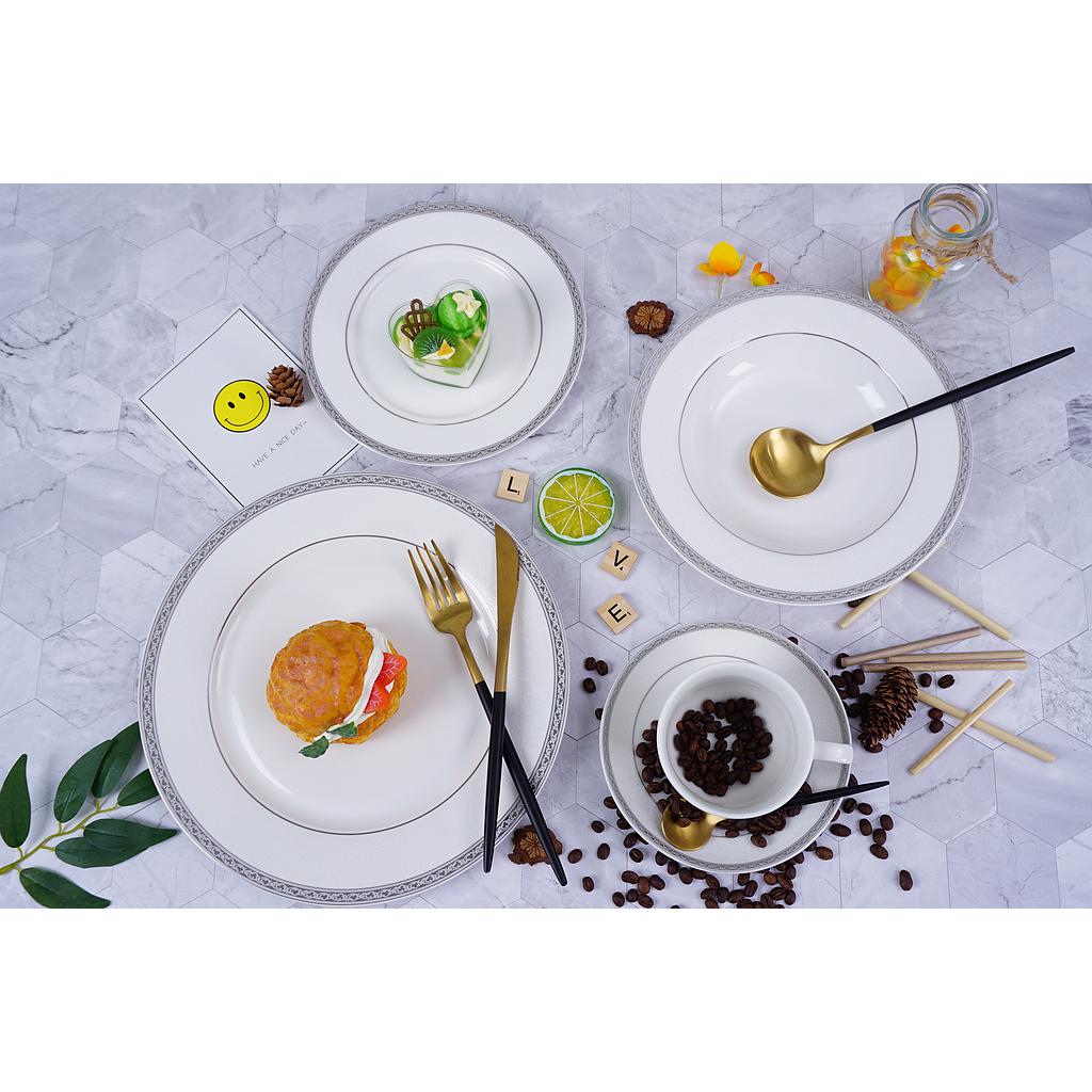 Artika 20 Pc Silver Dinner Set 🚩PROMOTION