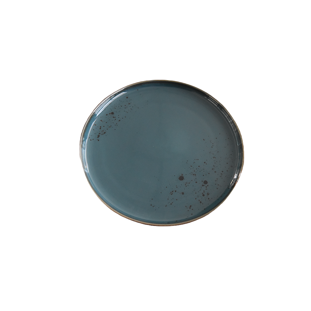 "Terra" Assiette Ronde 9.5'' Dap-Nouveau Bleu