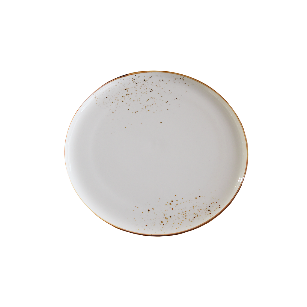 "Terra" Assiette Ronde 11'' Dap-Blanc