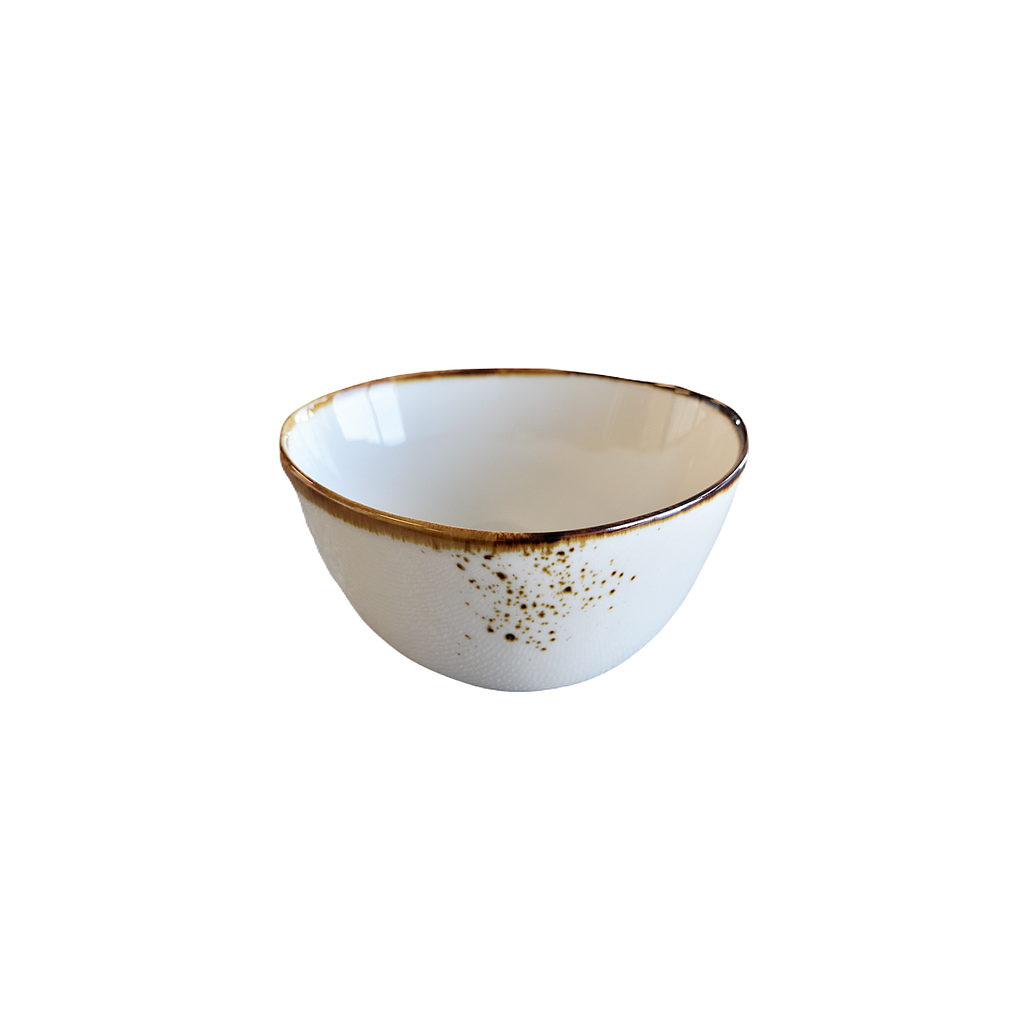 "Terra" 4.75" Oval Bowl Dap-White