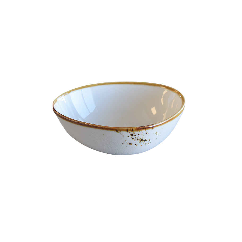 &quot;Terra&quot; 6.25&quot; Oval Bowl Dap-White