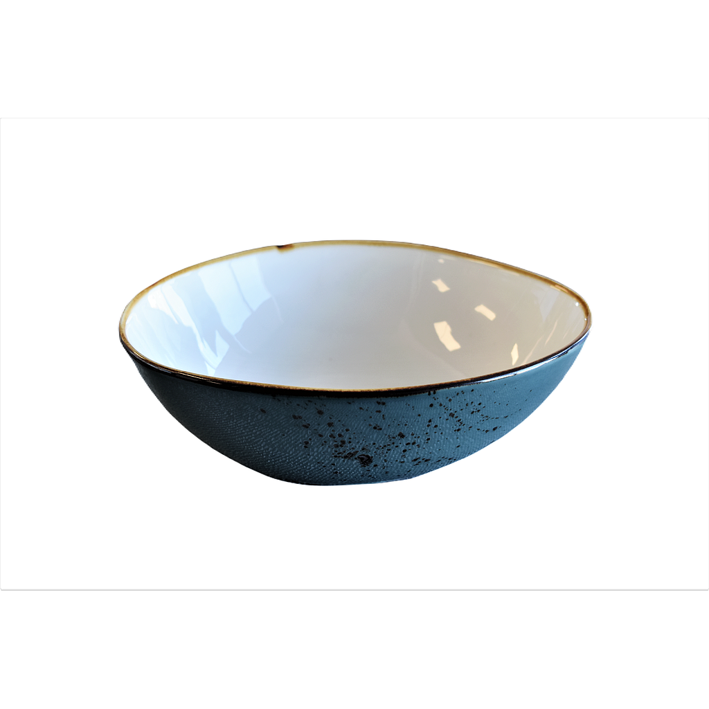 "Terra" 8.5" Oval Bowl Dap-New Blue