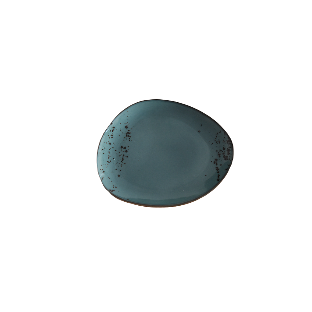 "Terra" 8.5" Triangular Plate Dap-New Blue