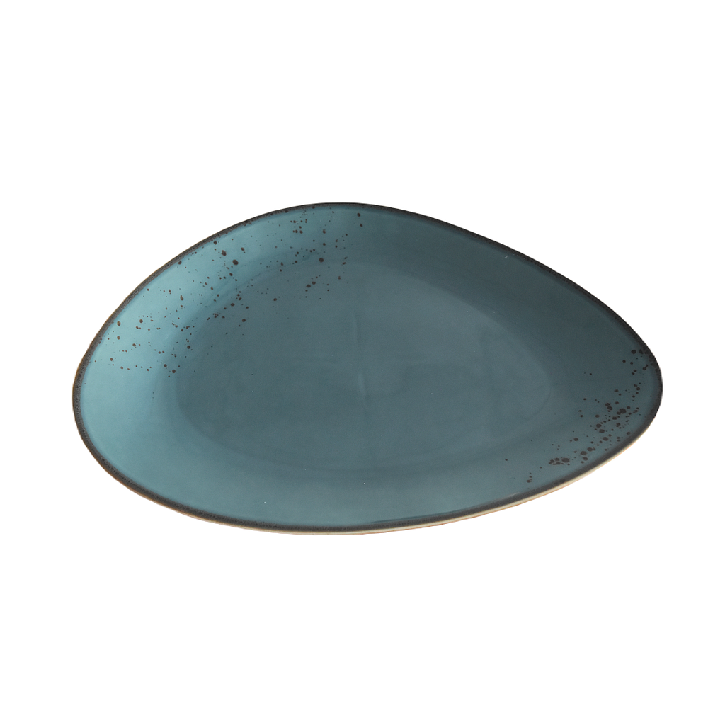 "Terra" 14.5" Triangular Plate Dap-New Blue