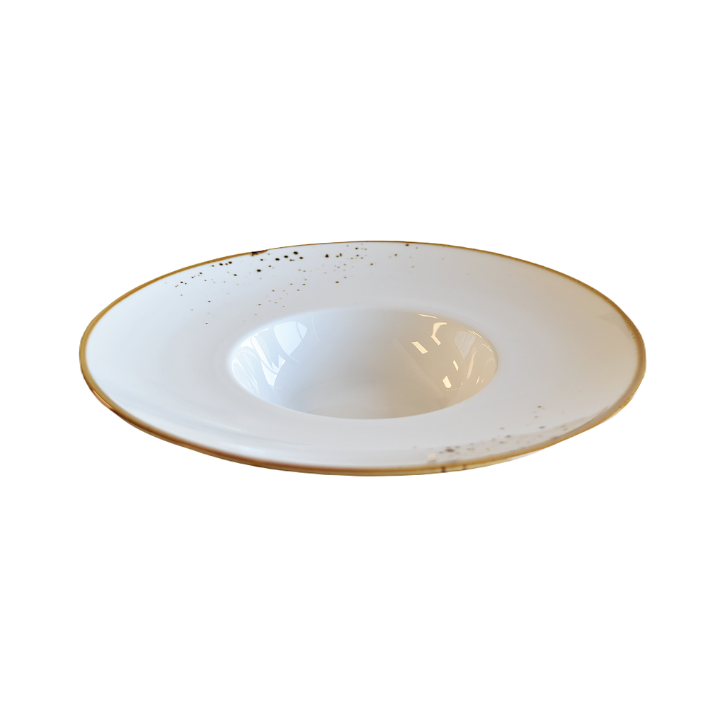 &quot;Terra&quot; 10&quot; Risotto Plate Dap-White