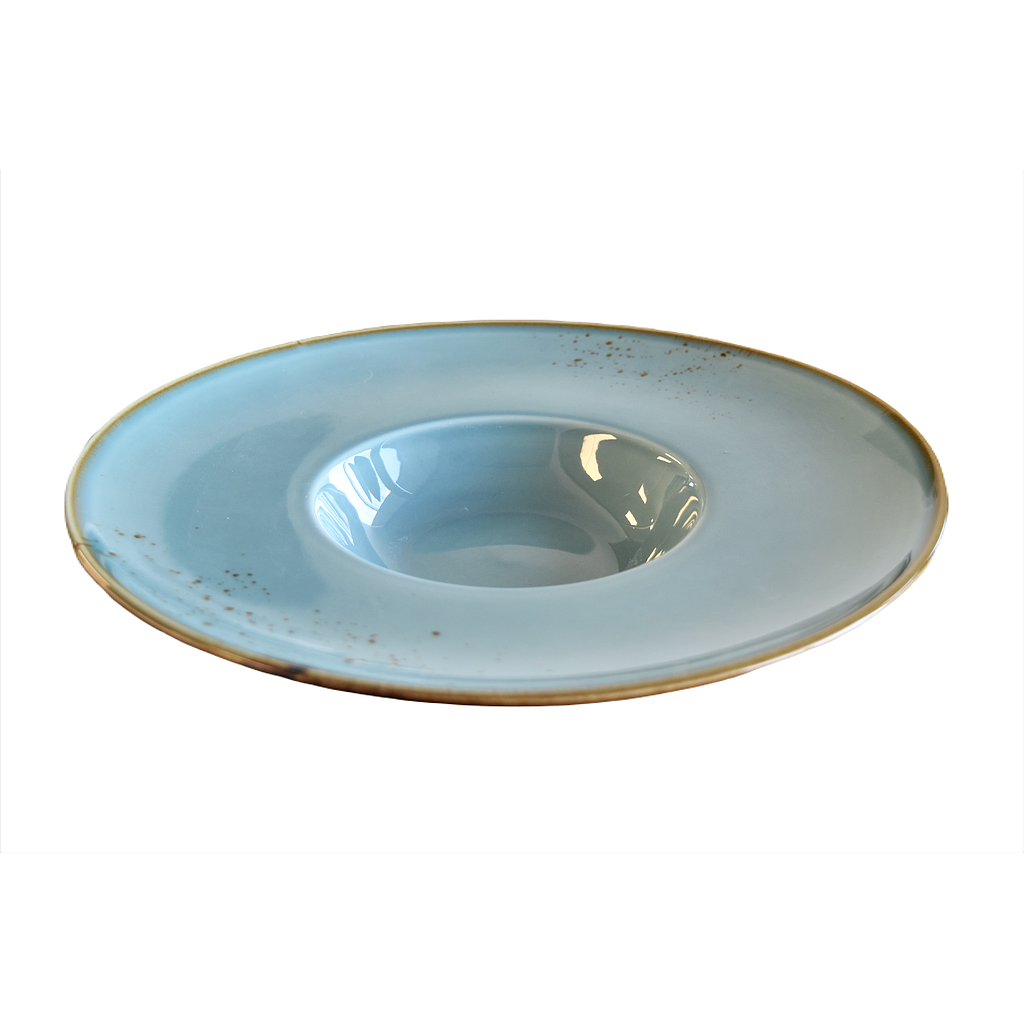 "Terra" 11.5" Risotto Plate Dap-Blue
