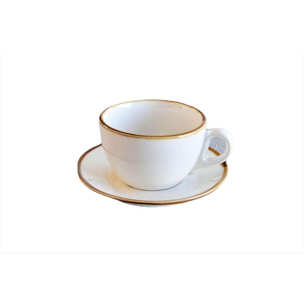 &quot;Terra&quot; 240 ML Cup And Saucer Dap-White