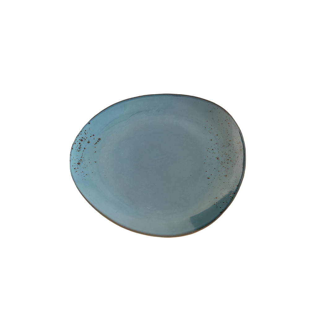 "Terra" 11.25" Triangular Plate Dap-New Blue