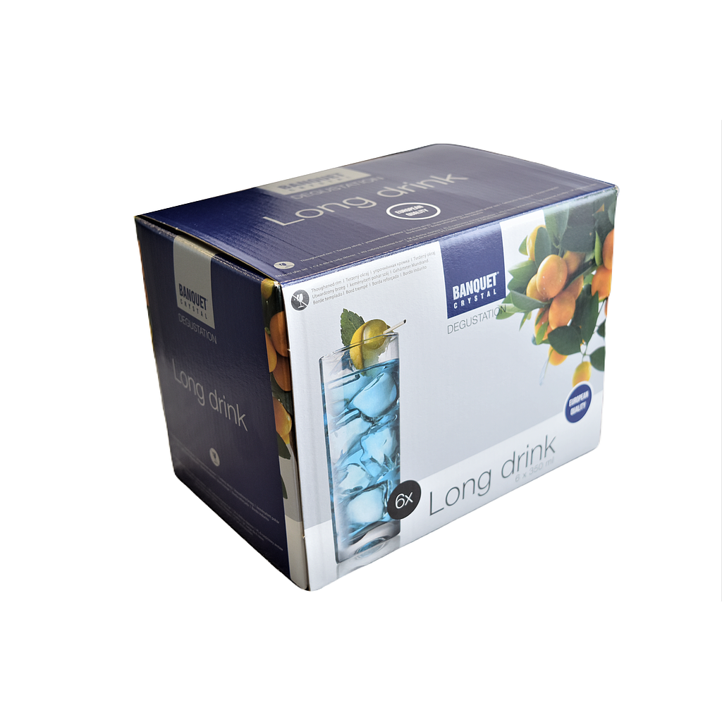 Degustat Cristallin Verre 350 Ml Ensemble De 6