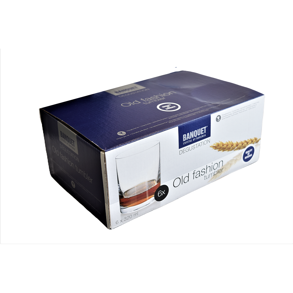 Degustat Crystalline 320 Ml Whisky Glass 6 Pk