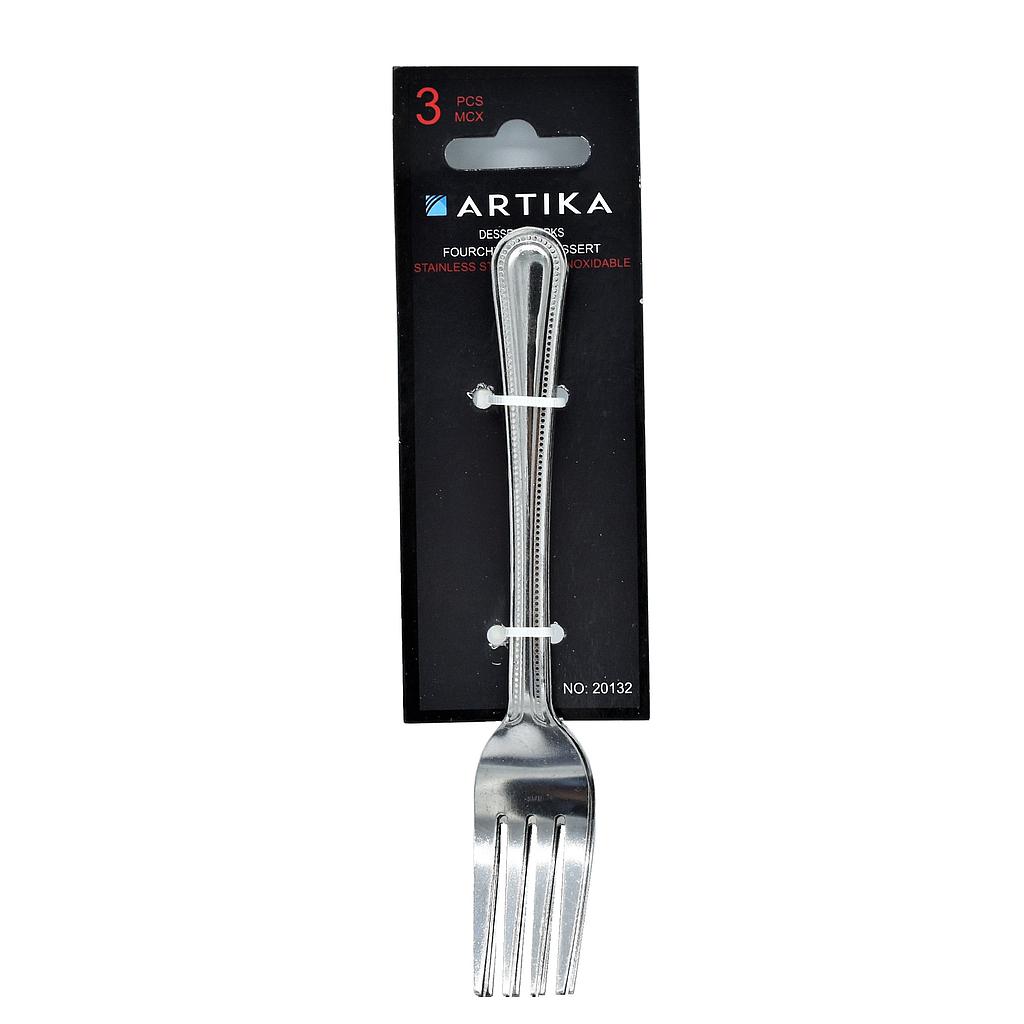 Artika Ensemble De 3 Fourchettes À Dessert (Beads)