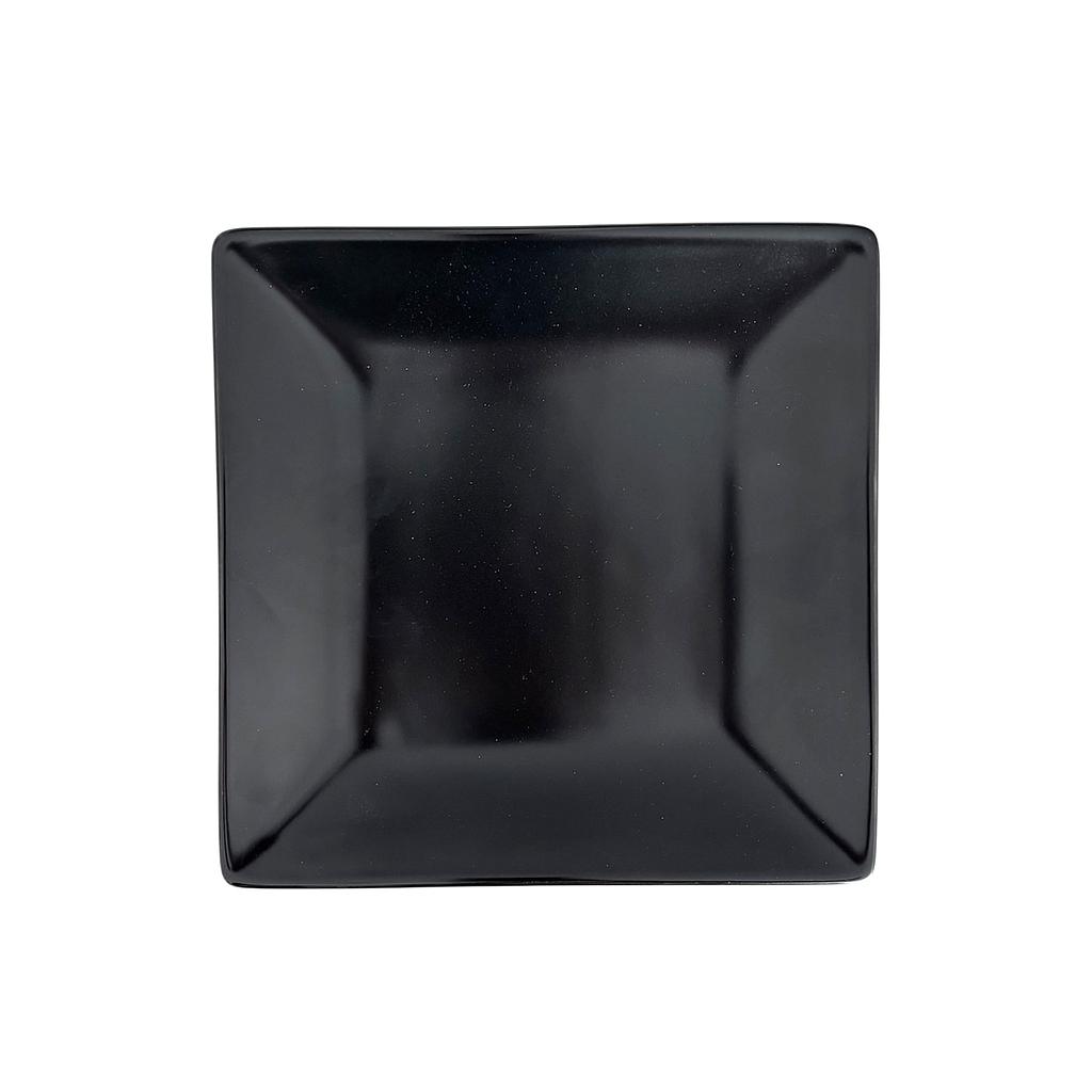 "Terra" 7''X7" Black Square Plate