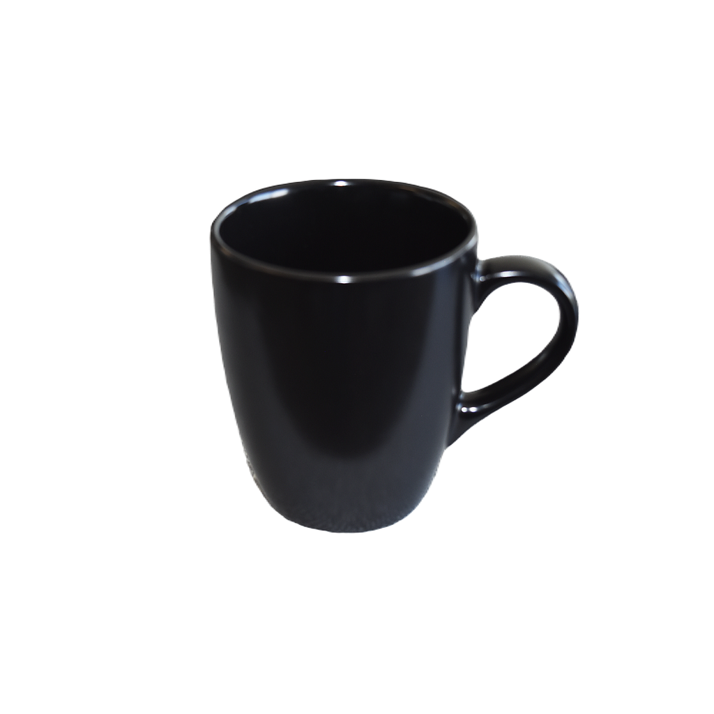 "Terra" 10 Oz Black Coffee Mug