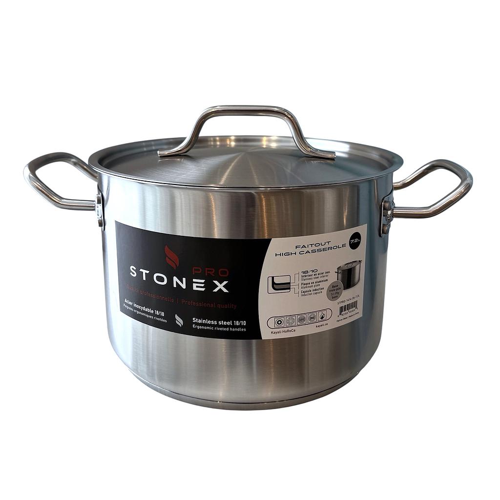 STONEX PRO High Casserole 7.2 L - SS 18/10