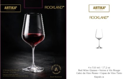 Rockland Crystalline 510 Ml Wine Glass 4 PK