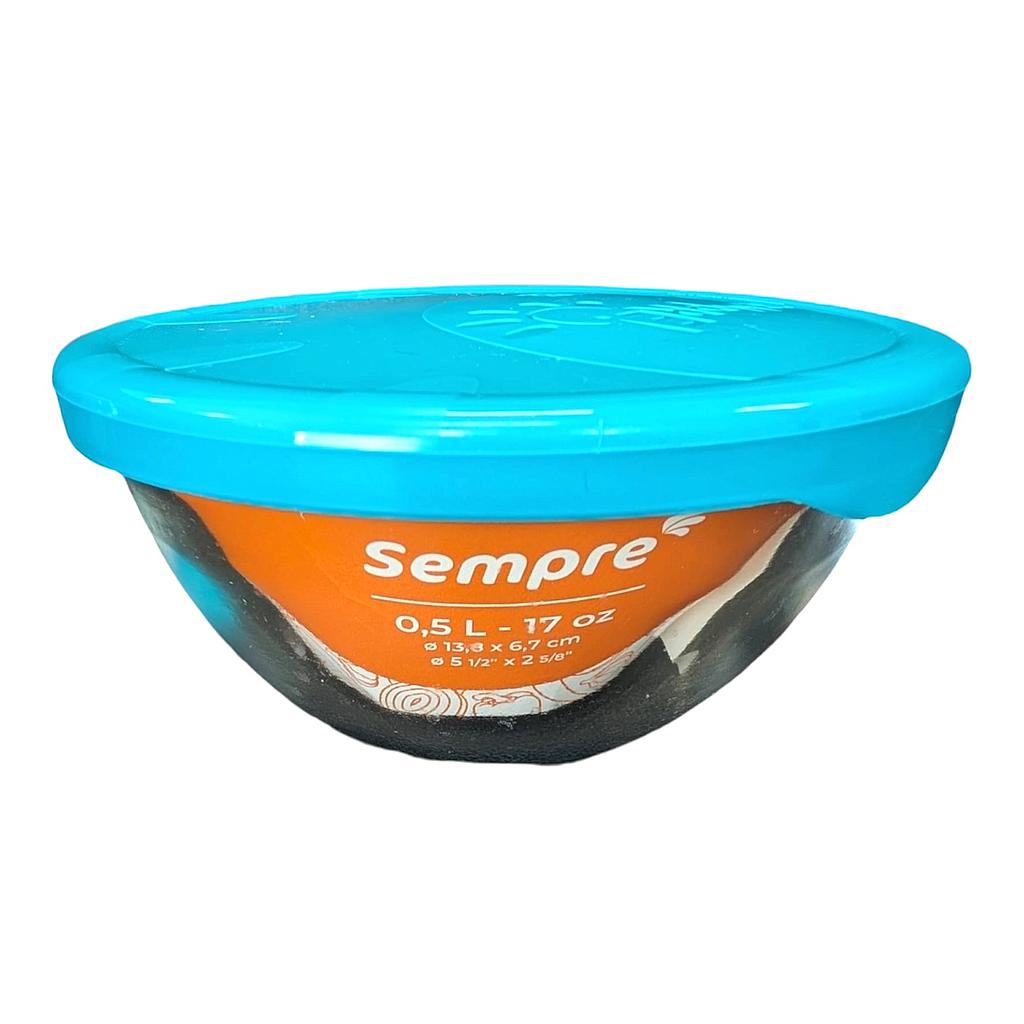 Sempre 500 Ml Oven Mixing Bowl (12) W Lid