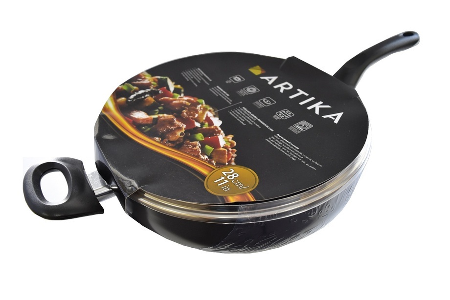 Artika 28 Cm Deep Sauté Pan with lid