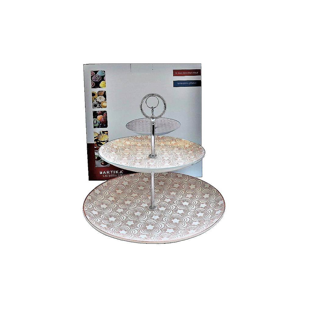 Artika 2 Tiers Decorated Cup Cake Holder 🚩PROMOTION