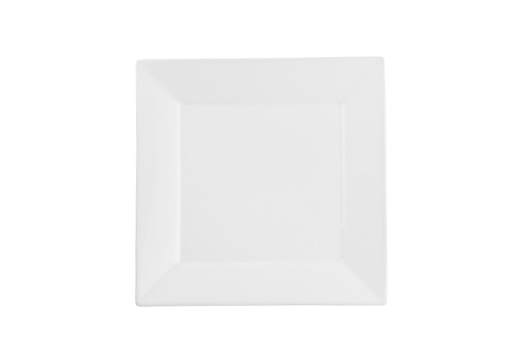 6'' Square Plate With Rim