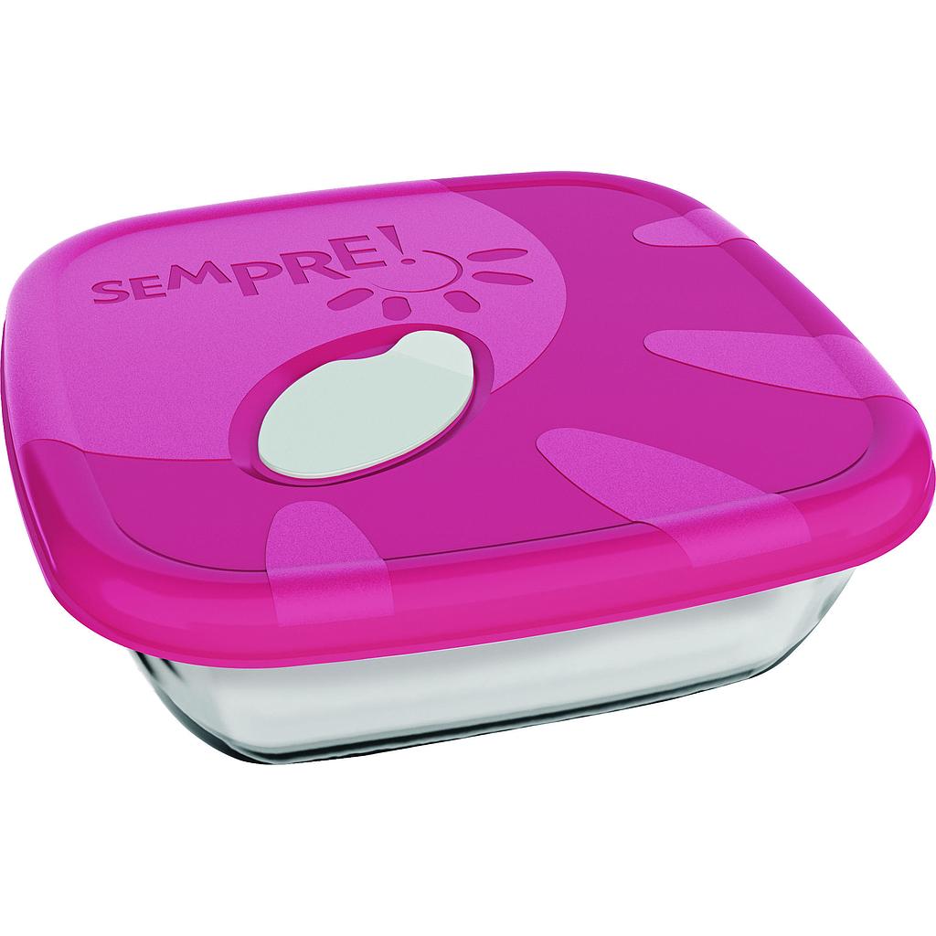 Sempre 0.73L Glass Square Baking Dish With Cover