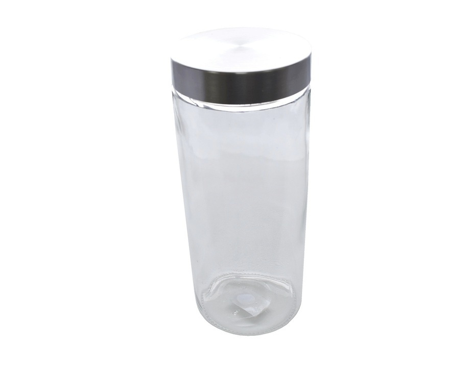 2.2 L  Glass Jar With Metal Lid