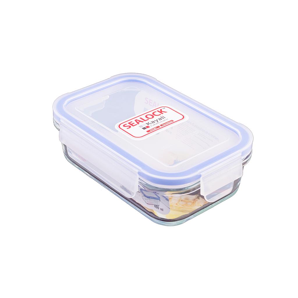 Sealock Conteneur Rect. En Verre 400 Ml