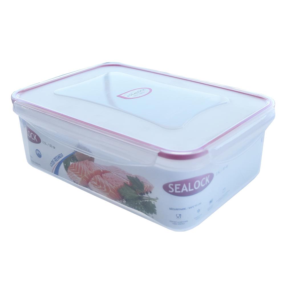 Sealock 2.5L Rect. Plastic Container