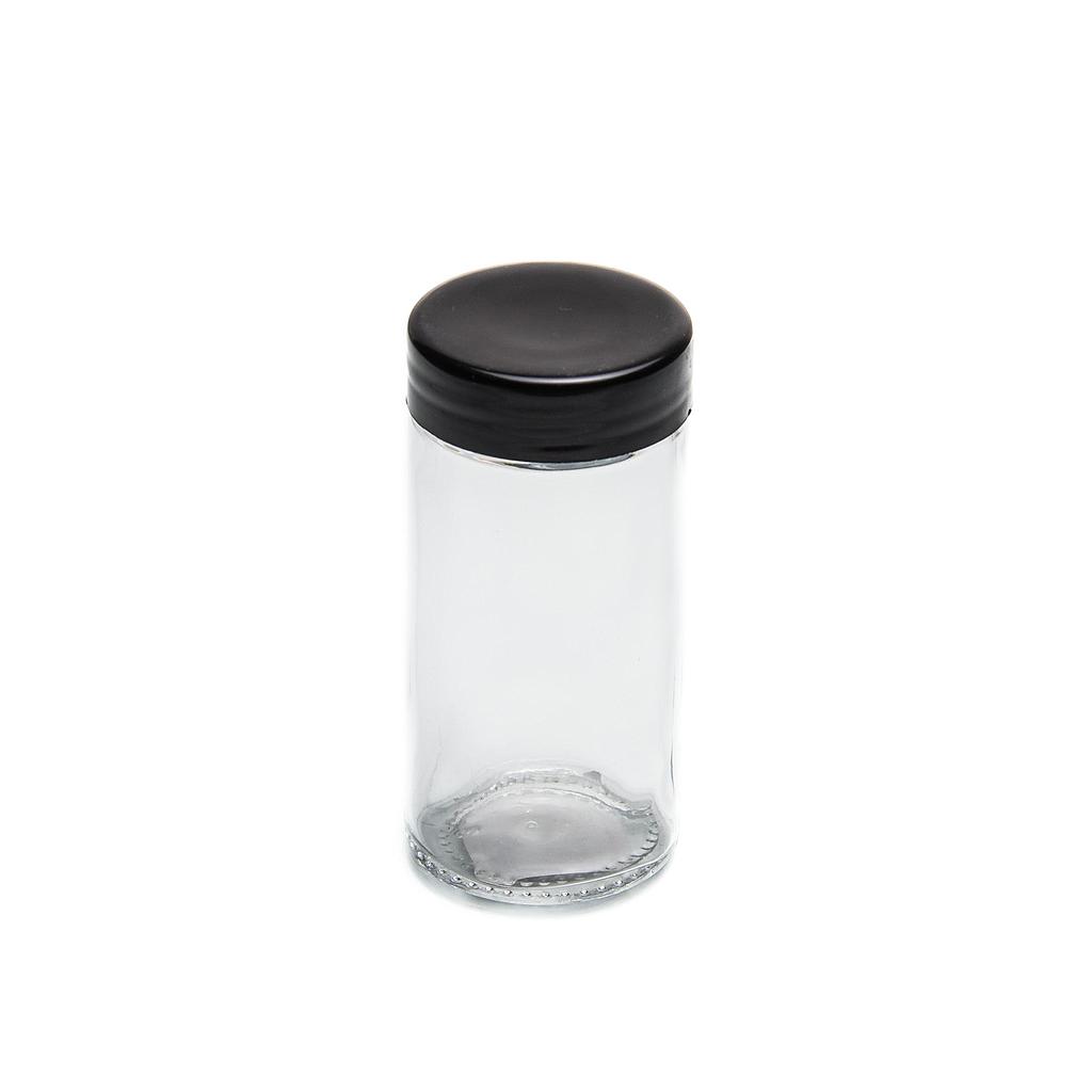 Black Cover Spice Jar ( 80 Ml )