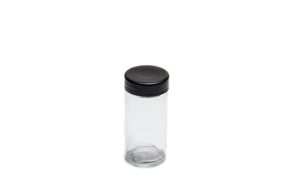 Black Cover Spice Jar ( 80 Ml )